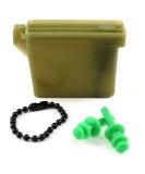 Vanguard Green Small Ear Plugs with Chain and Case - Noise Reduction & Travel-Friendly - Buy Online on GoSupps.com