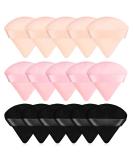 15 Pcs Triangle Cotton Powder Puffs for Face Makeup - Soft Velour for Loose Mineral Body Foundation - Wet & Dry Beauty Tools - Buy Online on GoSupps.com