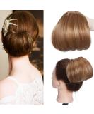 Hepburn Messy Hair Bun Extension, Light Auburn & Dark Brown Ombre Wavy Fashion Updo Scrunchy - Buy Online on GoSupps.com