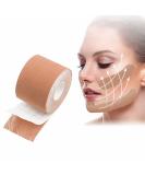 Face Lifting Tape & Wrinkle Patches - Anti-Folded Myofascial Band for Skin Tightening | 2.5cm x 5m Beige - Shop Internationally - Buy Online on GoSupps.com