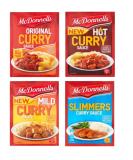 McDonnells Curry Sauce Multipack (Original Mild Hot Slimmer) - 12 Pack - Buy Online on GoSupps.com