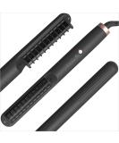 ANGENIL Travel Hair Straightener Brush Nano Ceramic Titanium 4 Heat Settings Dual Voltage for Black Hair & Beards Frizz-Free Finish Auto Shut-off - Buy Online on GoSupps.com