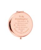 Rose Gold Compact Mirror: Granddaughter Graduation & Birthday Gift - Buy Online on GoSupps.com