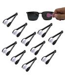 Mini Microfiber Eyeglass Cleaner - Soft Brush Lens Cleaner for Glasses (Black) | Best Eyewear Care - Buy Online on GoSupps.com