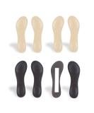 CB 4 Pairs Cloth Surface Sponge Inserts - Invisible Slim Insoles for Women's Shoes 5-8, Style A Nude & Black - Ball of Foot Pain Relief & Arch Support - Buy Online on GoSupps.com