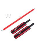 Buy Pilates Expandable Workout Spreader Bar - 2 Rings & Wrist Wraps for Leg & Glute Fitness - International Shipping Available - Buy Online on GoSupps.com
