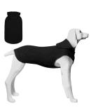 Kickred Dog Hoodies Dog Coat with Hat & Pocket & Leash Hole Soft and Breathable Dog Sweater for Large Dogs Winter Dog Clothes Without Sleeves (XL Black) XL Black - Buy Online on GoSupps.com