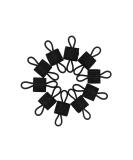 Depring Pack of 10 Tactical Gear Holder Clips for Molle Webbing - Black - Buy Online on GoSupps.com