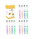 Clypolly Kids Bee Toothbrushes - Pack of 12 | Soft Bristles | Child-Sized Brush Head for Toddlers 3-12 Years | Individually Wrapped - Buy Online on GoSupps.com