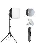 RALENO Softbox Lighting Kit, 16'' x 16'' Photography Studio Equipment with 50W / 5500K / 90 CRI LED Bulb, Continuous Lighting System for Video Recording and Photography Shooting LED Softbox - Buy Online on GoSupps.com