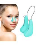 FERNIDA Nose Shaper Clip | Soft Silicone Nose Straightener for Wide Noses | Pain-Free Reshape & Slimmer | Sky Blue - Buy Online on GoSupps.com