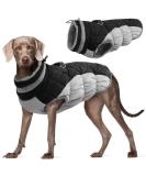 Kuoser Waterproof Dog Coat - Warm Fleece Lined Winter Jacket for Small & Medium Dogs | Reflective & Cozy XL Black Pet Sweater - Buy Online on GoSupps.com