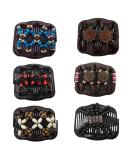 6 Pieces Pearl Hair Clips Magic Elastic Double Clips for DIY Hair Styling | Multifunctional Hair Combs & Holders - Buy Online on GoSupps.com