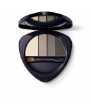 Dr. Hauschka Eye & Brow Palette 01 Stone - Smoky Eye Compact with 4 Neutral Shades | Natural Mineral Eyeshadow for All Skin Tones - 0.19 oz - Buy Online on GoSupps.com