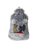 Bigging Design 2L Hot Water Bottle with Washable Plush Cover | Soft Gray Heat Bottle for Dogs Kids & Adults | Knitted for Back & Abdominal Pain Relief - Buy Online on GoSupps.com