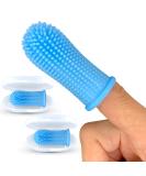 Baby Toothbrush Set for 6-24 Months | 360 Silicone Bristle Toothbrushes - Blue (2 Pack - Buy Online on GoSupps.com