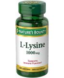 Nature's Bounty L-Lysine 1000mg Tablets 60 ea (Pack of 2) - 60 Servings - Buy Online on GoSupps.com