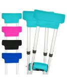 Vive Crutch Pads - Padding for Walking Arm Crutches - Universal Underarm Padded Forearm Handle Pillow Covers for Hand Grips - Soft Foam Armpit Bariatric Accessories for Adults Kids (1 Teal Pair) - Buy Online on GoSupps.com