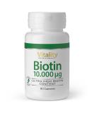 Buy Biotin 1000MCG - High Dose Vegan Capsules for Healthy Hair Skin & Nails | 90 pcs Vitality Nutritionals by VitaminExpress - Buy Online on GoSupps.com