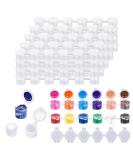 AKOLAFE 480pc 5ML Paint Pots with Lids - 80 Clear Strips, Ideal for Kids DIY Arts & Crafts - Buy Online on GoSupps.com