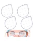 4 Pcs Transparent Eye Coverings - Ventilated Plastic Eye Protection for Men & Women | Breathable Eye Care Supplies to Prevent Sand & Gravel - Buy Online on GoSupps.com