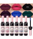 evpct 6Pcs Dark Black Blue Green Purple Matte Liquid Halloween Lipstick Lip Tint Stain Makeup Sets Long Lasting Smudge Proof Wine Bottle Lip Tint All Day Lipstick labiales mate 24 horas originales 02 6 Count (Pack of 1) ... - Buy Online on GoSupps.com