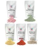 Pack of 5 Clays for Mask Making & Soap Making | Rose Clay French Green Clay Kaolin Clay Moroccan Red Clay and Bentonite Clay | 8oz Each | Best Variety Pack for DIY Projects | by Yogi s Gift Pack of 5 Clays (8oz Each... - Buy Online on GoSupps.com