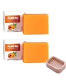 Natural Papaya Soap Bar for Face & Body - 2 PCS with Box | Moisturizing Cleansing Firm & Smooth Skin | All Skin Types - Buy Online on GoSupps.com