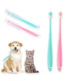 2-Piece Small Dog Toothbrush Set | 360-Degree Soft Silicone Pet Dental Care for Dogs & Cats - Effective Oral Hygiene & Deep Clean - Buy Online on GoSupps.com