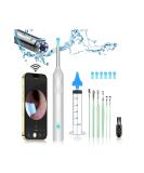 Wireless Ultra-HD Ear Wax Removal Kit with Light | Skin-Friendly Ear Cleaning Tool | 7 Ear Picks Included | Glacier White - Buy Online on GoSupps.com