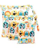 Fenfang Diaper Pocket Wetbag - 3 Reusable Waterproof Laundry Bags for Cloth Diapers & Kindergarten - Orange Organizer - Buy Online on GoSupps.com