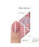 Miss Sophie Nail Wraps - 24 Ultra-Thin-self-Adhesive Long-Lasting Nail Wraps Dazzling Rosewood 24 - Buy Online on GoSupps.com