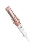 KISS Instawave 101 Automatic Curler - Rotating Curling Iron, 1.25 Inch Pearl Ceramic Tourmaline Barrel Heats Up To 400°, 2 Directional Spinner, Rose Gold Finish, 1.14 Lbs. - Buy Online on GoSupps.com
