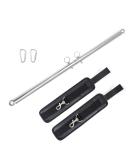 Buy Pilates Expandable Workout Spreader Bar with 2 Rings & Wrist Wraps | Glutes & Leg Fitness Gear - International Shipping Available - Buy Online on GoSupps.com