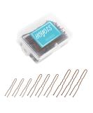 Hoyols U Shaped Hair Pins - 150 Count Bulk Pack, Brown Assorted Size Bobby Pins for Women and Girls - Buy Online on GoSupps.com