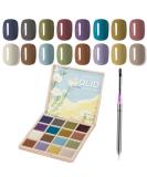 16 Color Modelones Gel Polish Set - Vibrant Jelly & Cream Neon Pastel Gel Nail Polish High Gloss Finish Includes Nail Brush Pen for Perfect DIY Nails - Buy Online on GoSupps.com