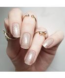Zaubern gel4Home: UV Nail Foils & Semi-Cured Gel Wraps in Ivory Glitter - International Shipping Available - Buy Online on GoSupps.com