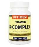 Optimum Vitamin B Complex Tablet 100 ct - Essential B Vitamins for Energy and Wellness - Buy Online on GoSupps.com
