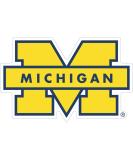 Michigan Wolverines Yellow Vinyl Decal - University of Michigan Sticker (3 inch - Die Cut Design) - Buy Online on GoSupps.com