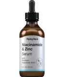 Piping Rock Niacinamide & Zinc Serum - 2 fl oz | Hydrating Face & Skin Solution with Hyaluronic Acid | Paraben SLS & Fragrance-Free - Buy Online on GoSupps.com