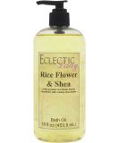 Rice Flower and Shea Bath Oil by Eclectic Lady | Nourishing & Relaxing Scented Bath Oil for Dry Sensitive Skin | 16 oz Fragrance Body Oil - Buy Online on GoSupps.com
