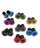 Aluminum Bike Handlebar End Plugs - Locking Bar Caps for Road & Mountain Bikes - Black - Buy Online on GoSupps.com