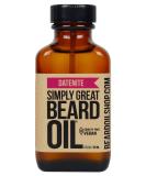 Simply Great Beard Oil - DATENITE Scent | Vegan & Cruelty-Free Beard Conditioner | 3 Oz Easy Applicator | Perfect Gifts for Men - Buy Online on GoSupps.com