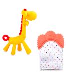 Tinabless Baby Giraffe Teething Toy Set - Silicone Teethers for 0-12 Months | Christmas Stocking Stuffers for Boys & Girls - Buy Online on GoSupps.com