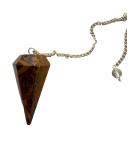 Shop Calligraphy Jaspis Crystal Pendulum - Vintage Hexagonal Natural Stone for Radiesthesia Chakra Reiki & Meditation - Buy Online on GoSupps.com