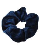 XXL Velour Velvet Hair Tie - Blue Ponytail Holder & Hairband Scrunchie for All Hair Types | Shop Internationally - Buy Online on GoSupps.com