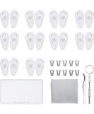 Glasses Repair Set - 10 Pairs Silicone Nose Pads Screws Tweezers & Cleaning Cloth for Easy Fixes - Buy Online on GoSupps.com
