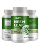 WAY 4 ORGANIC Neem Tablets - 100% Pure Azadirachta Indica - 240 Count (500mg) - 120 Days Supply - Buy Online on GoSupps.com