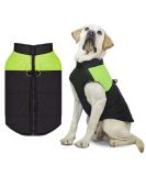 Warm Waterproof Dog Coat for Small to Large Dogs | Winter Jacket with D-Ring & Windproof Design - 3XL Green - Buy Online on GoSupps.com