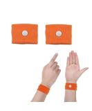Motion Sickness Wristbands - Natural Nausea Relief Bands for Kids & Adults - Orange - Buy Online on GoSupps.com